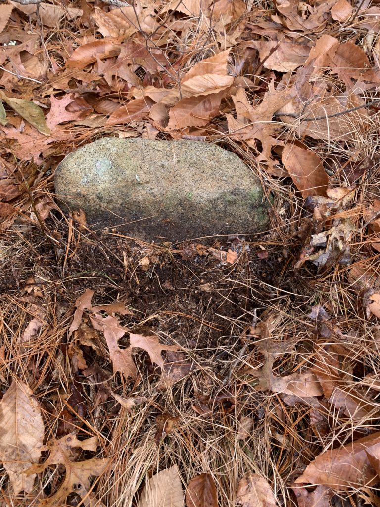 Buried Headstone Sheldon Hill